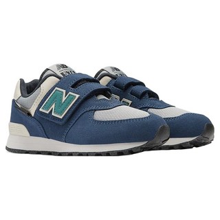 New Balance 兒童款 574 HOOK & LOOP W楦運動鞋 PV574SOA