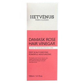 HETVÉNUS 大馬士革玫瑰頭皮淨化護髮醋, 1個, 100ml