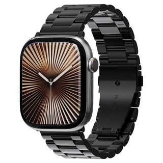 칸탐 애플워치 클래식 메탈 스트랩, 블랙, 1개