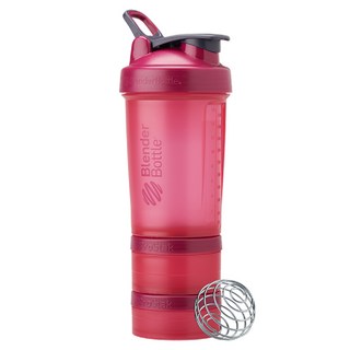 Blender Bottle Prostak V2多層分裝可拆式運動搖搖杯 22oz, 覆盆子, 650ml, 1個