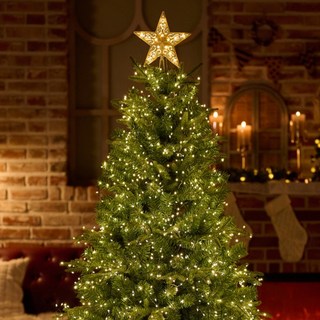 auting 聖誕樹LED樹頂星蜈蚣燈 USB型, 1個, 暖光