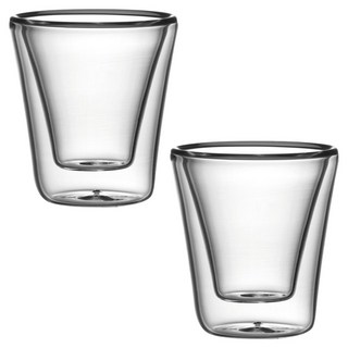 tescoma 雙層玻璃濃縮咖啡杯 70ml, 透明色, 2個
