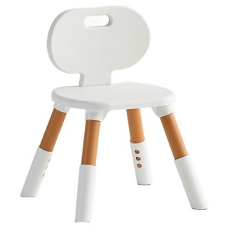 리바트 피노 우디 높이조절 의자, 내추럴 + 화이트