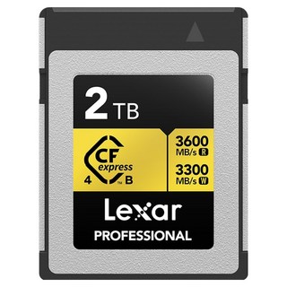 Lexar 雷克沙 CFexpress Type B 4.0 GOLD 8K RAW 電影級高速記憶卡, 1個, 2TB