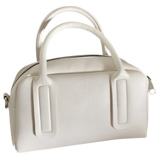 MDMS 迷你小方圓包斜背包, 米白色