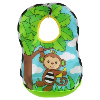 sassy 嬰兒圍兜, 猴子, 1個, 1入