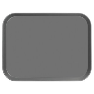 LIVING MATE 防滑長方形托盤, 灰色, 1個