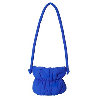 ViVEMO Pla 褶皺雲朵鋪棉迷你肩背包 11500, 藍色