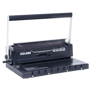 코라미 와이어링 제본기 KWB-W12MC + 원형천공 링 20p + PP표지 20p + 종이표지 20p + 탈착기 세트, 140매
