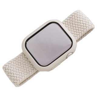 우먼스9999 애플워치 호환 브레이드 솔로루프 패브릭 스트랩 밴드 S, 스타라이트, 1개