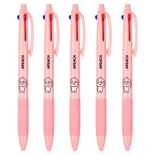 KAKAO FRIENDS 3色原子筆 0.7mm, Apeach, 5個