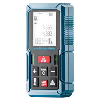 FOGO 富格 紅光120m 雷射測距儀/雷射尺/裝潢建築丈量工具 高精度AI智慧丈量 手持便攜 FG120P, 1個