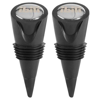 ibili 防漏酒瓶塞, 2個, 銀色 + 黑色