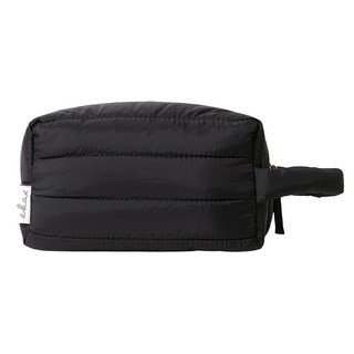 Puffy 雲朵 收納化妝包, 1個, 沉穩黑