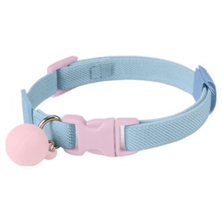 파스텔펫 반려동물 스마일 마카롱볼 목줄, 라이트블루, 1개