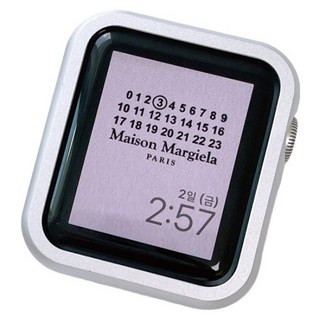 Apple Watch 相容金屬錶圈保護殼, 銀色, 1個