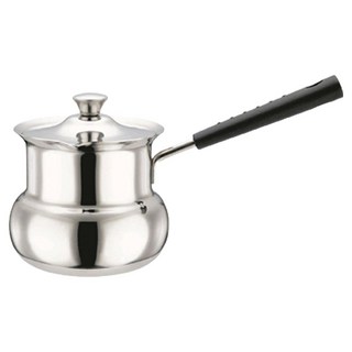 Sifei 斯啡 加厚不鏽鋼土耳其咖啡壺鼓形 含蓋 540ml, 1個, 銀色