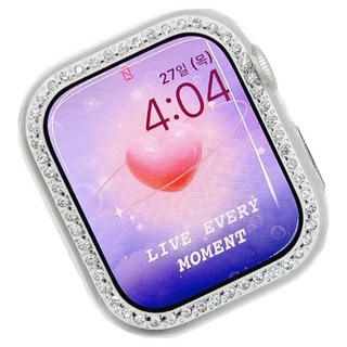 Apple Watch 相容水鑽保護殼, 透明, 1個