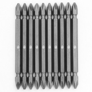 종원 고강도 육각생크 자석 양용 십자드라이버 비트 100mm PH2, 10개