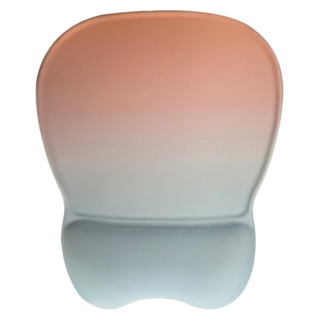 다온 견고한 튼튼한 손목보호 마우스패드 240 x 200 x 22 mm, 오렌지 + 그린, 1개