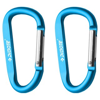 DIBOTE 迪伯特 鋁合金D型扣環登山扣 779-6, 2個, 顏色隨機