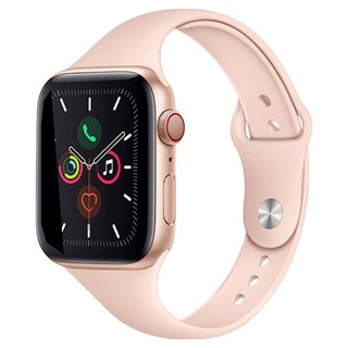 Apple Watch 相容纖薄矽膠錶帶, 1個, 奶茶色