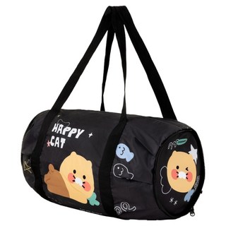 Chunsik 運動可折疊圓筒包, 黑色, 1個