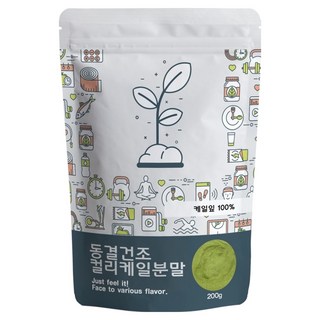 PUREUNBIN 冷凍乾燥羽衣甘藍粉末, 200g, 1個