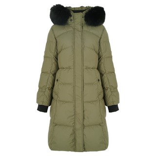 Crocodile 鱷魚 Lady女款狐狸毛連帽可拆式束帶羽絨外套 CLBWDW209