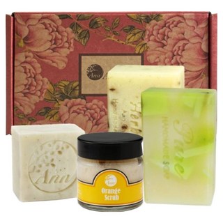 Ann Chen 陳怡安手工皂 沐浴潔顏果香去角質禮盒 果香系, 1套