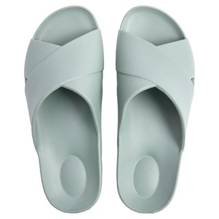 HOLA 和樂家居 伊登足弓支撐EVA拖鞋 交叉 M, 青綠色, 24cm