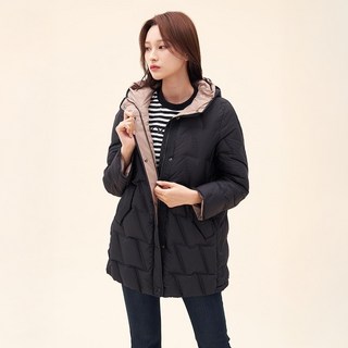 Crocodile 鱷魚 女款連帽一體型中長版羽絨外套 CLCWDW102