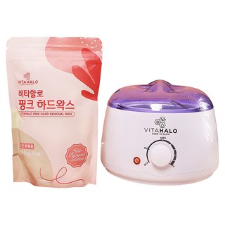 VITAHALO 粉色除毛蠟豆 + 熱蠟機2件組, 200g, 1個