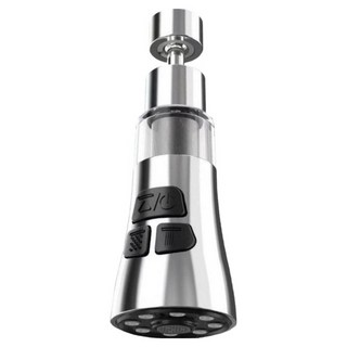 Couselect 廚房過濾水龍頭 3檔調節 萬象旋轉 過濾淨水 電鍍銀, 1個