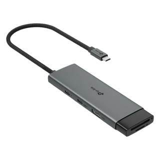 tp-link Type-C 7合1多功能轉接器 7埠HUB集線器 HDMI USB3.0 PD快充 100W UH7020C, 1個, 銀色