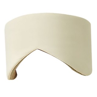 AOAO 全包式遮光眼罩隔音耳罩 溫涼雙面睡眠眼罩 旅行出差眼罩 米黃色, 1個, 1個裝