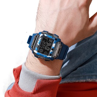 Soyo Sanghoe 高級數位電子運動手錶, 藍色, 1個