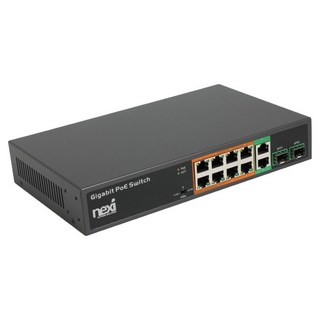 nexi 8+2+2SFP端口千兆POE交換器 NX1237 交換集線器, NX-POE1008G-V2, 1個