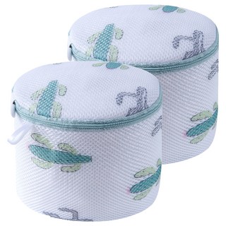 Easy Deal 內衣專用防損傷洗衣袋 17 x 17 x 15 cm, 2個, 圓筒仙人掌