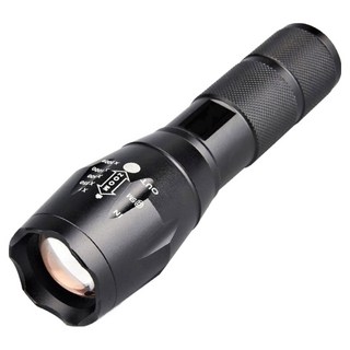 強光手電筒兩用式, 1個, 黑色