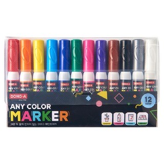 DONG-A Anycolor 麥克筆, 1個, 12色