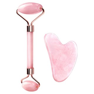 YAO CHEN 瑤辰 粉晶按摩刮痧套裝, 1個, 粉色