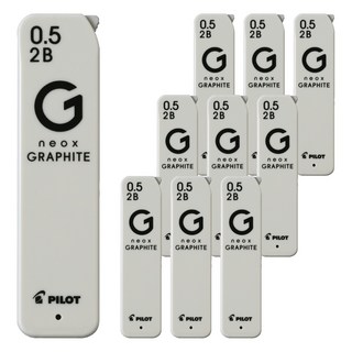 PILOT 百樂 Neox Graphite 自動鉛筆芯 2B, 0.5mm, 10個