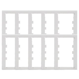 나노 전기 오딧세이 심플 2구 매입접지 보조대 화이트, 10개