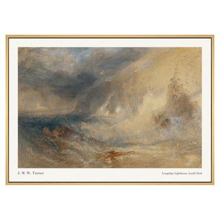 菠蘿選畫所 朗希普斯燈塔 蘭茲角 威廉·透納 AVAR3464D, 木色