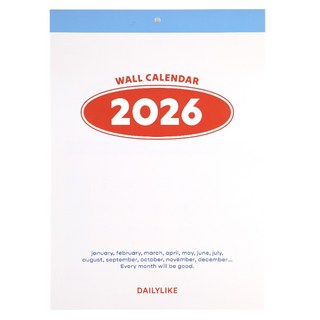 dailylike 2026 月曆, 1個, 混合色