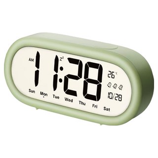 多功能LED電子夜光鬧鐘, 綠色