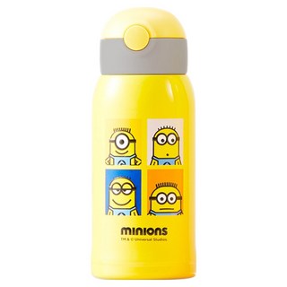 minions 小小兵 神偷奶爸 真空保溫壺 MN-JETH60, 1個, 600ml, 小黃人