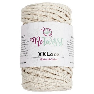 retwisst Chainy Cotton Lucky 編織線 大號 XXL, 07 象牙色, 1個