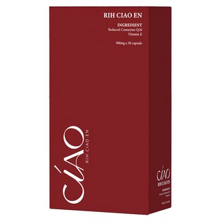 CiAO 日喬恩 專利還原型輔酵素Q10 + E膠囊 0.3g, 1個, 30顆